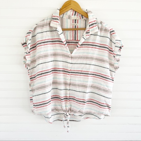 Weatherproof Tops - Linen button Shirt Size Large by Weatherproof Vintage